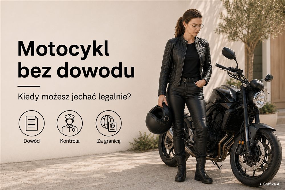Czy można jeździć motocyklem bez dowodu rejestracyjnego przy sobie