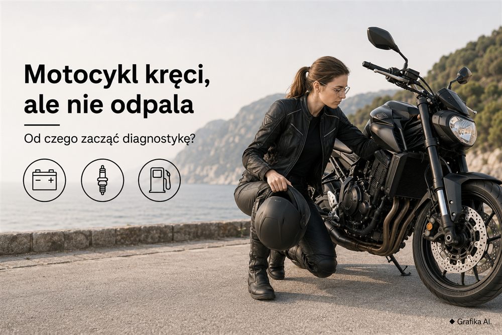 Motocykl kręci, ale nie odpala – od czego zacząć diagnostykę