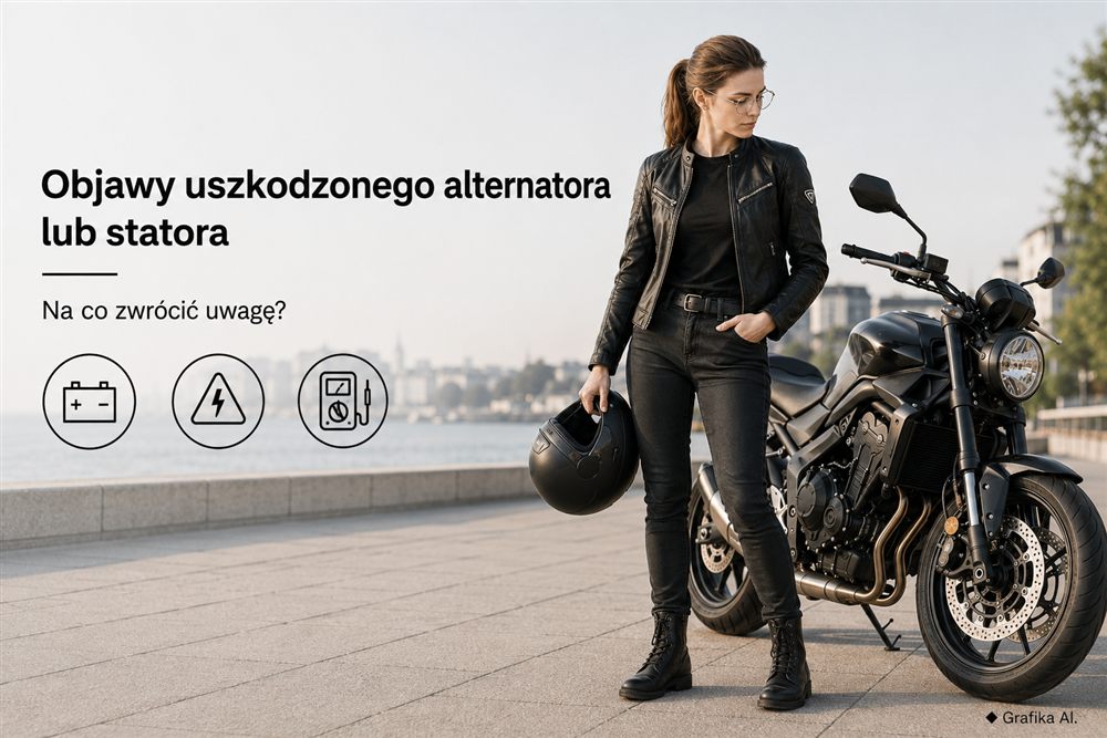 Objawy uszkodzonego alternatora lub statora w motocyklu