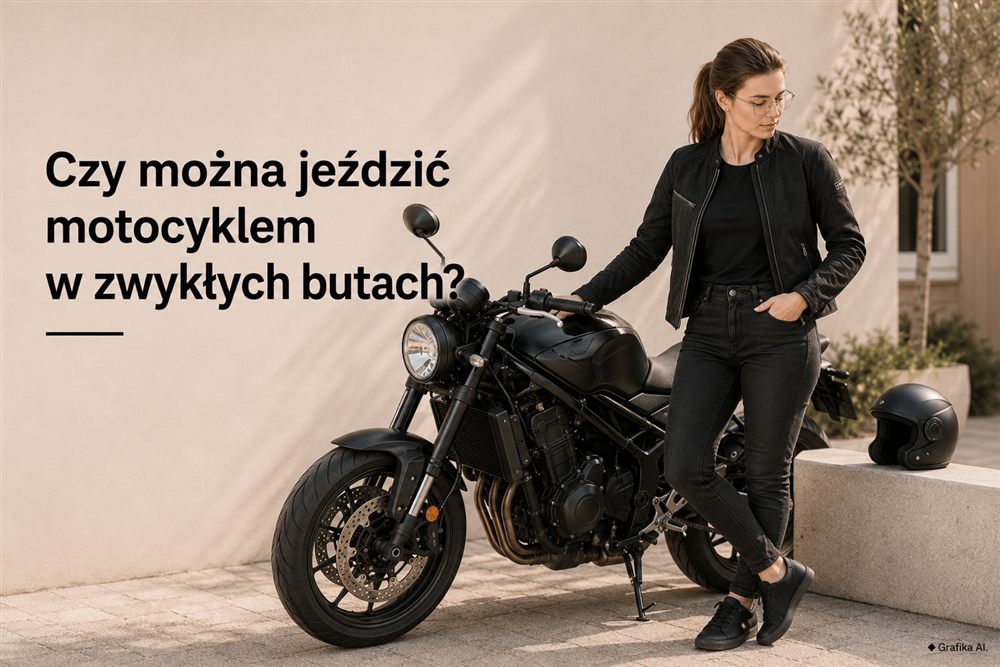 Czy można jeździć motocyklem w zwykłych butach